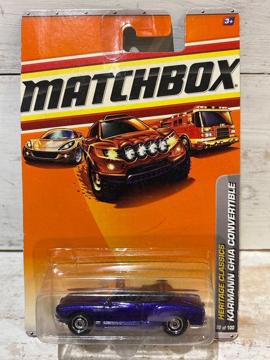 Matchbox - Karmann Ghia Convertible - Purple - Heritage Classics