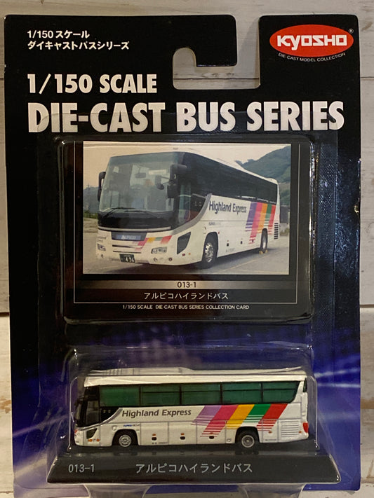 Kyosho Diecast Bus Series 013-1 - Hino Selega - Highland Express - Alpico Highland Bus