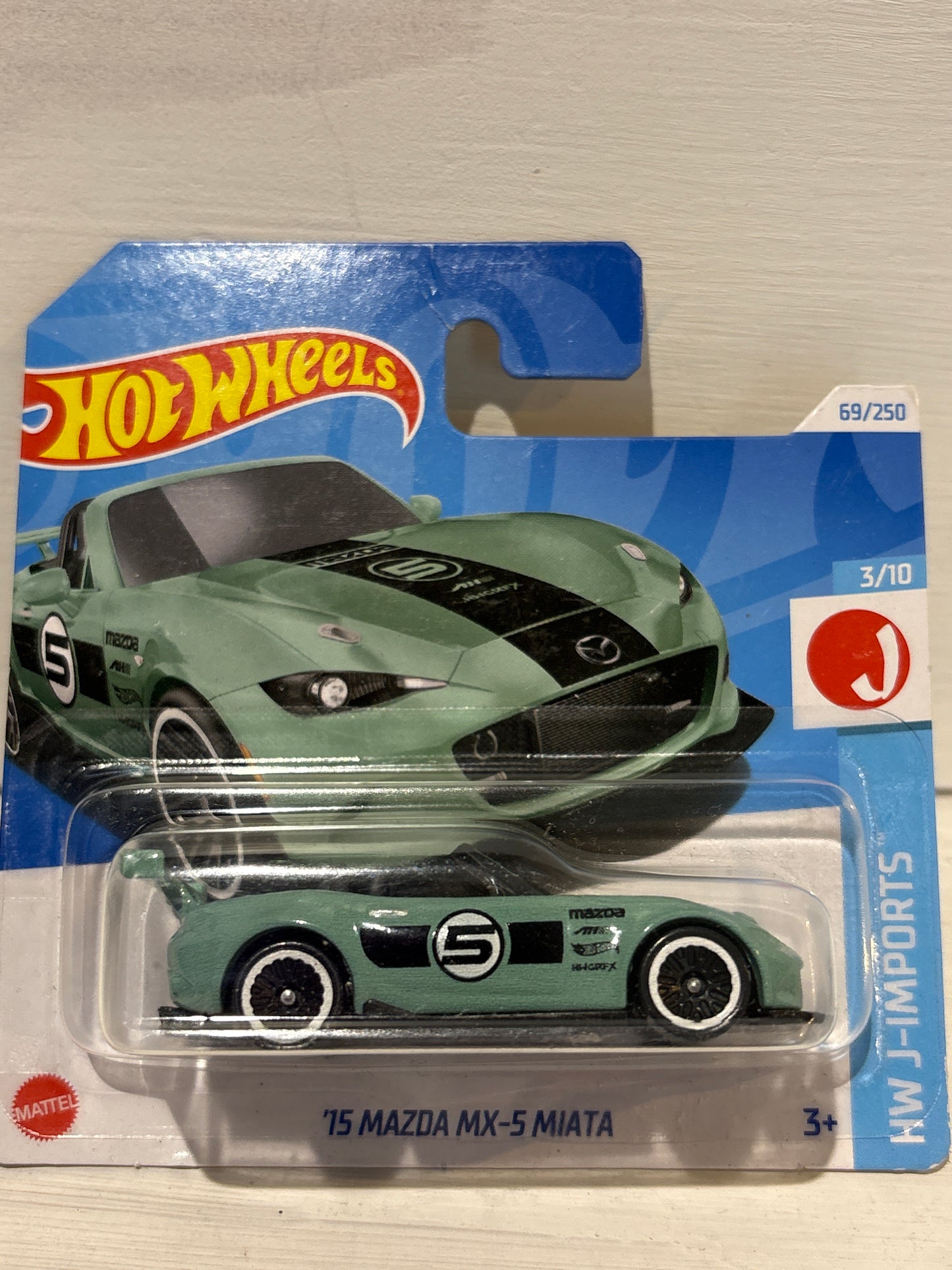Hot Wheels - ‘15 Mazda MX-5 Miata - Sage Green - HW J-Imports
