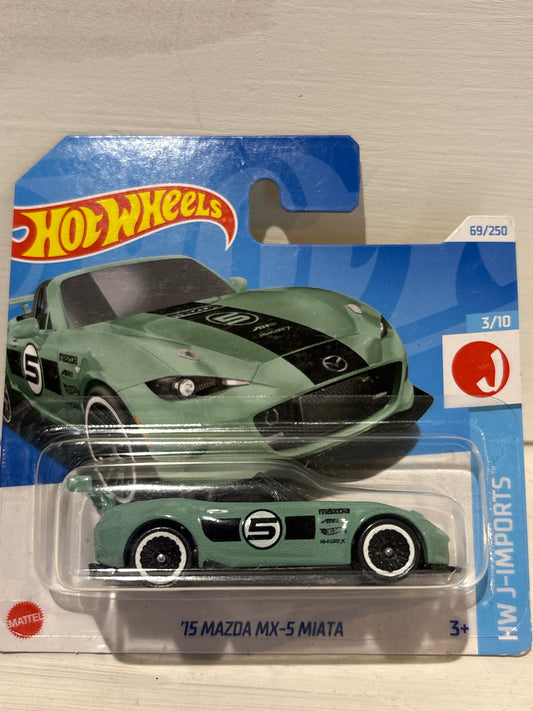 Hot Wheels - ‘15 Mazda MX-5 Miata - Sage Green - HW J-Imports