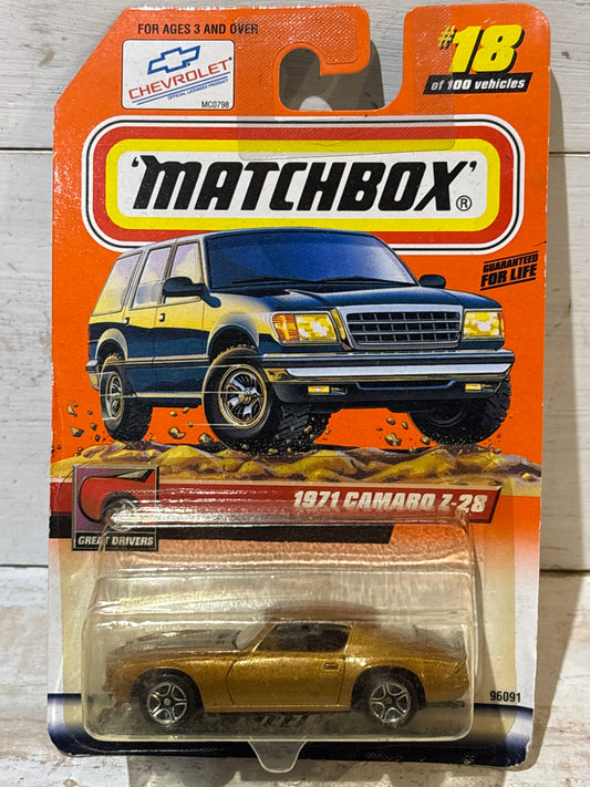 Matchbox - 1971 Camaro Z-28 - Gold