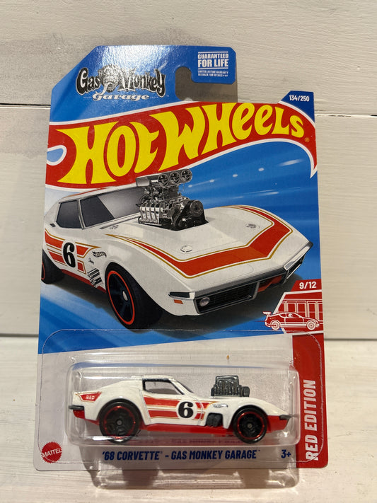 Hot Wheels - ‘68 Corvette - Gas Monkey Garage - Red Edition