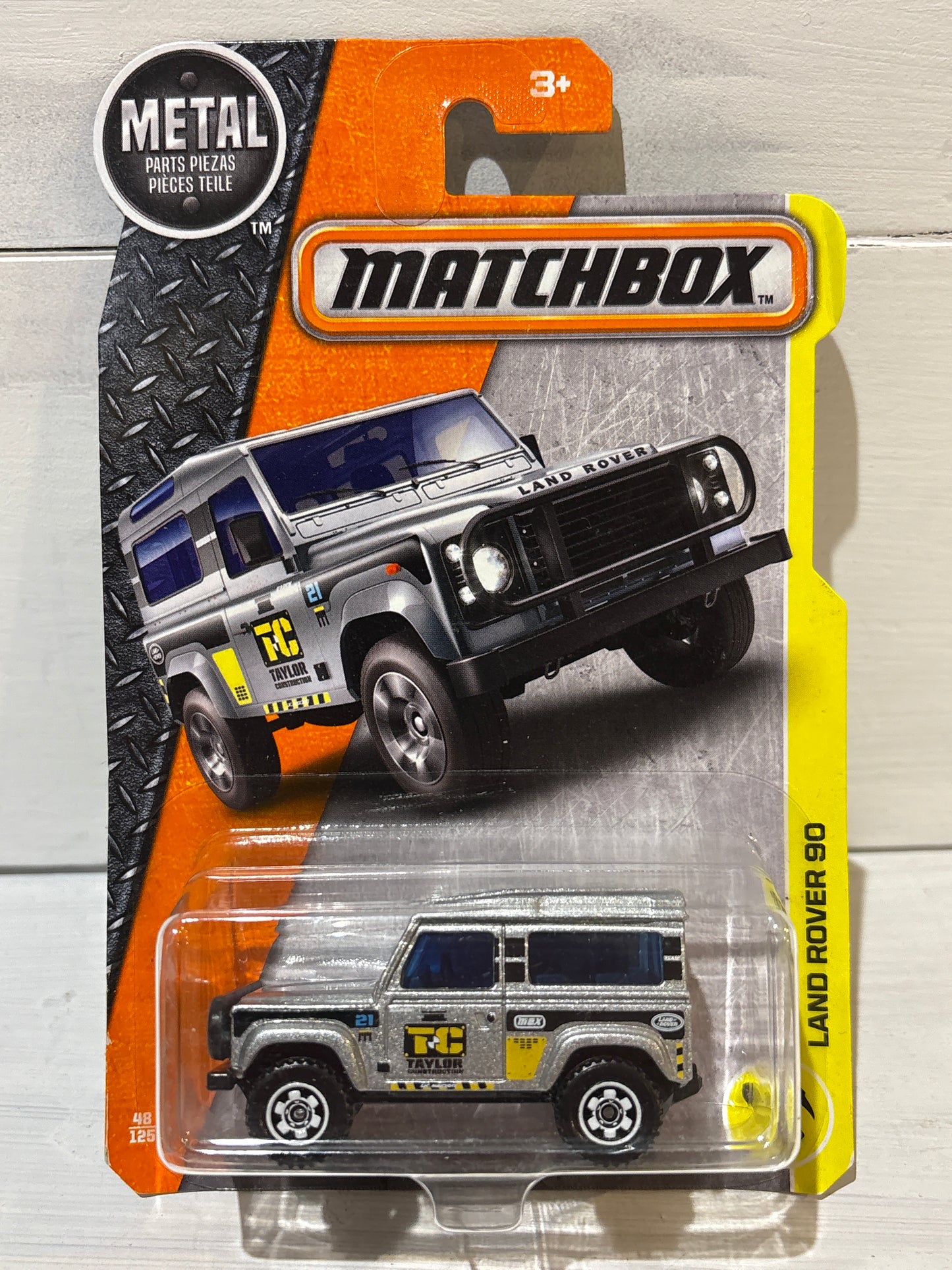 Matchbox - Land Rover 90 - Silver - TC Taylor