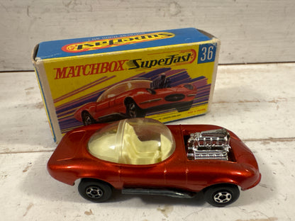 Matchbox - Hot Rod Draguar - Metallic Red