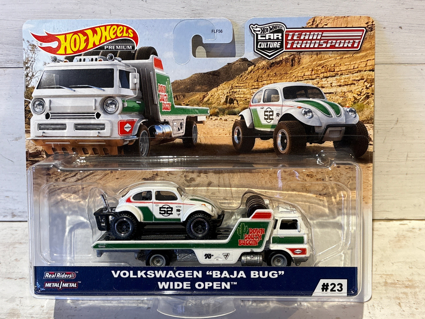 Hot Wheels Tram Transport - Volkswagen ‘Baja Bug’ & Wide Open