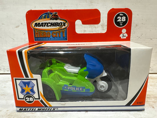 Matchbox Hero City - Police Motorcycle with Sidecar