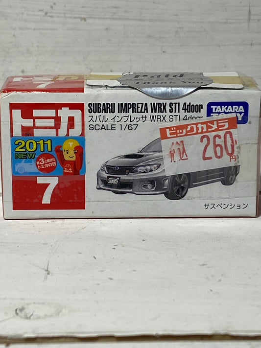 Tomica 7 Subaru Impreza WRX STi 4 Door