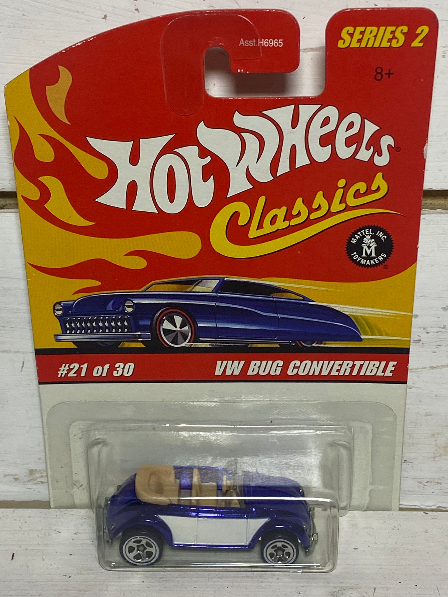 Hot Wheels Classics VW Bug Convertible - blue