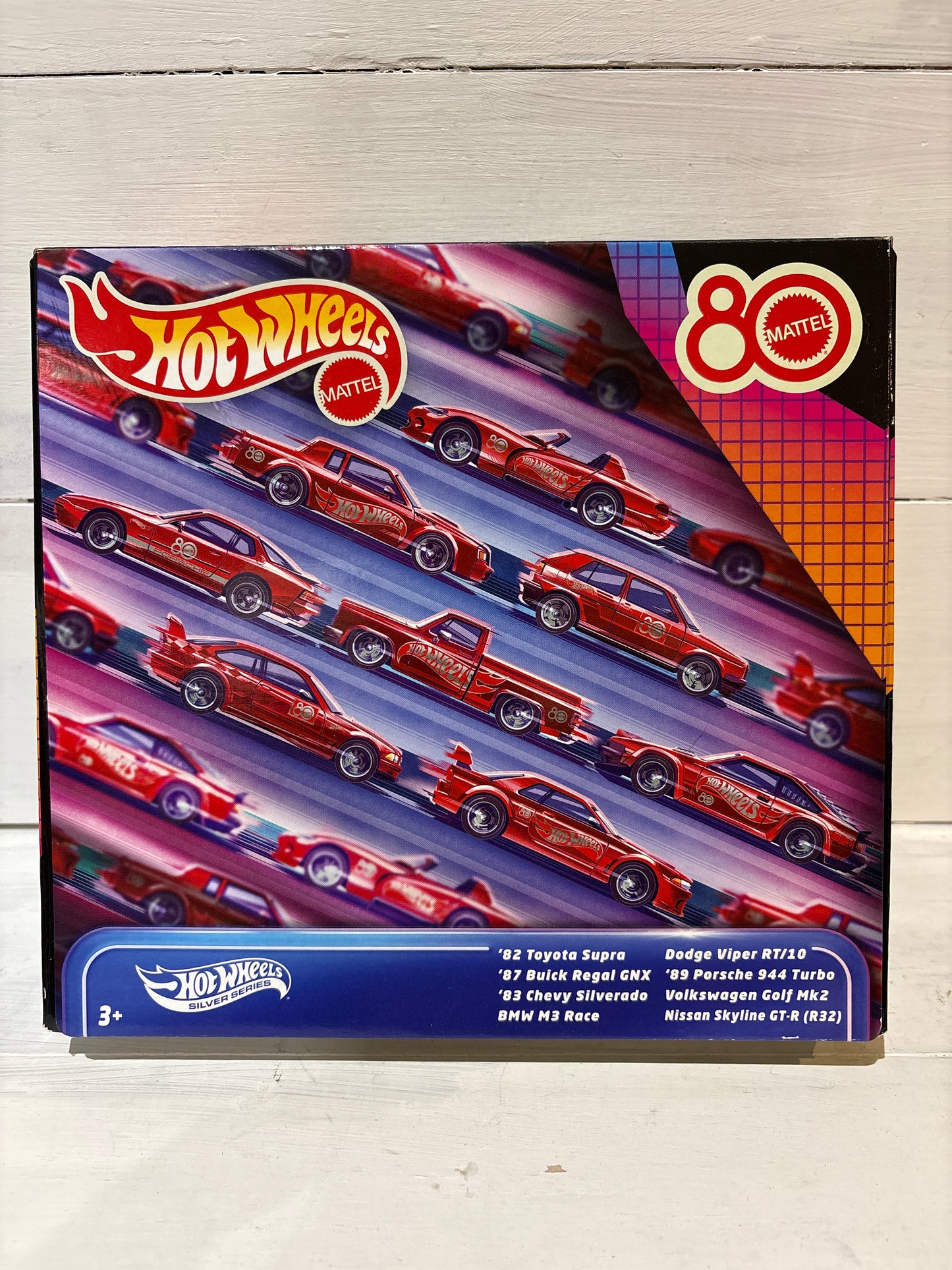 Hot Wheels Silver Series - Mattel 80th Anniversary 8-Car Giftset