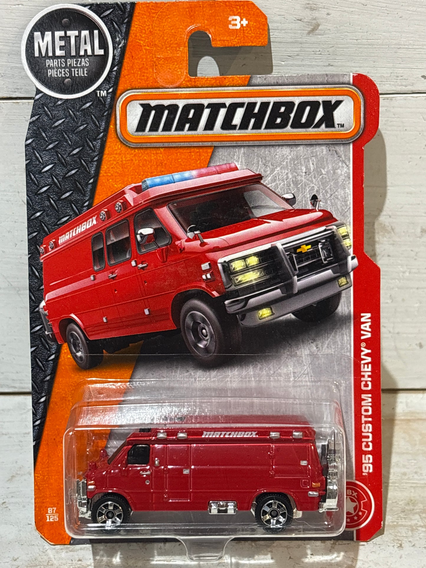 Matchbox - ‘95 Custom Chevy Van - Red