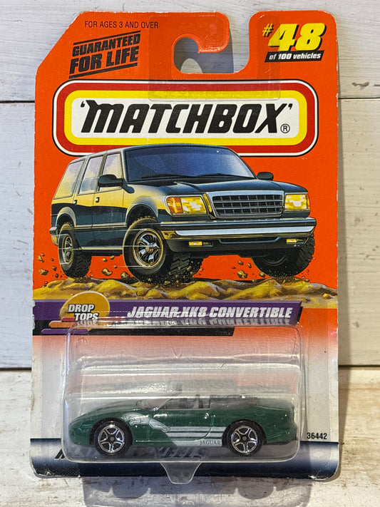 Matchbox - Jaguar XK8 Convertible - Green with white tampo