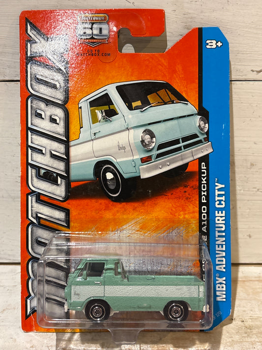 Matchbox - Dodge A100 Pickup - Pale Blue with White Stripe.