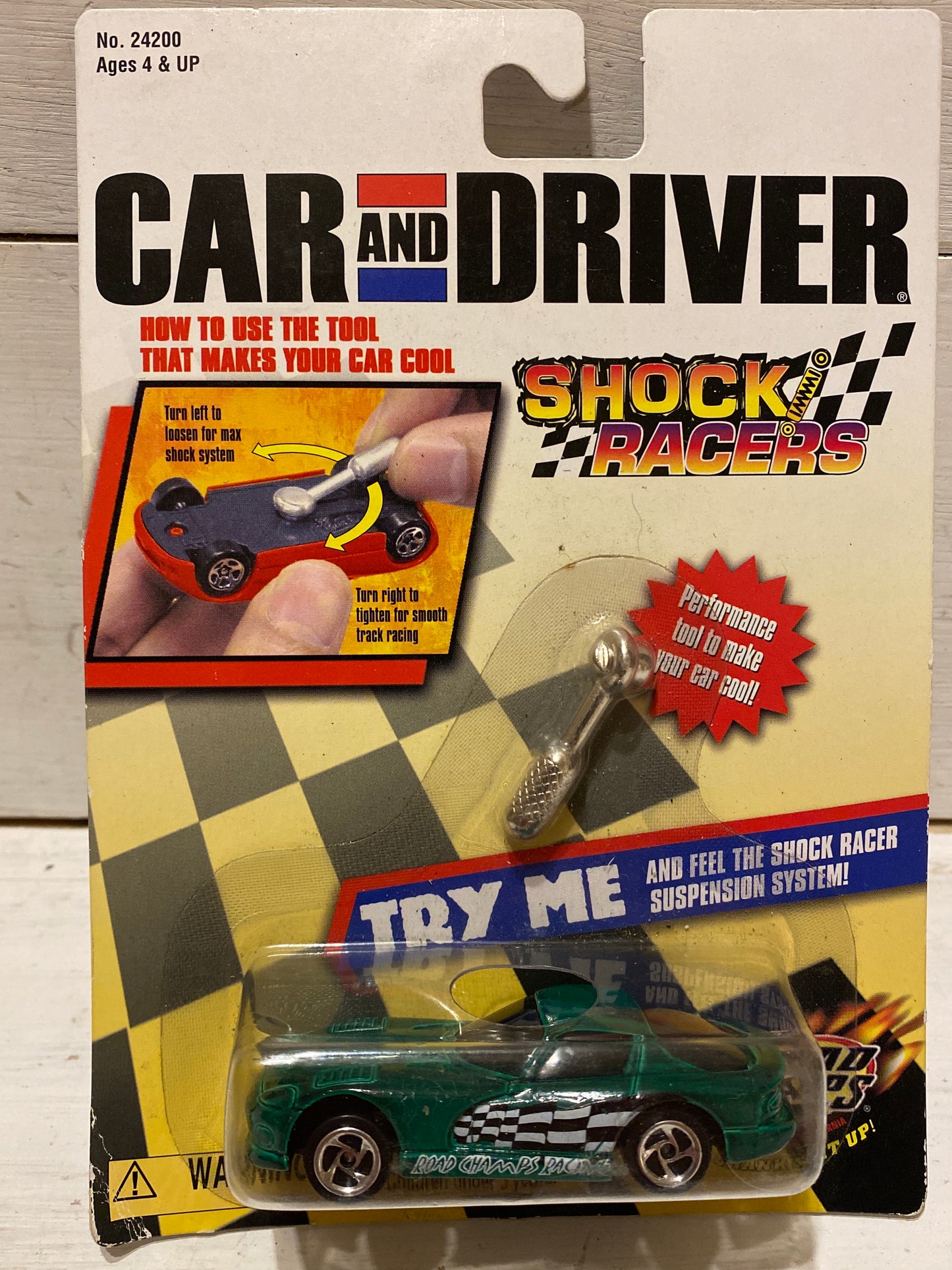 Road Champs - Car and Driver Shock Racers - Dodge Viper