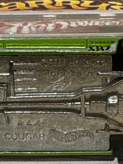 Hot Wheels - Larry’s Garage - ‘68 Mercury Cougar with Signature - Green