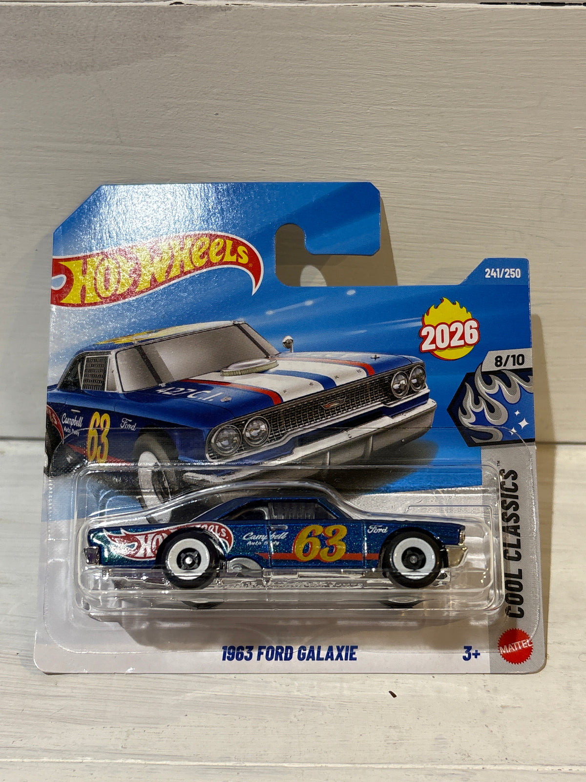 Hot Wheels - 1963 Ford Galaxie - Cool Classics - Blue