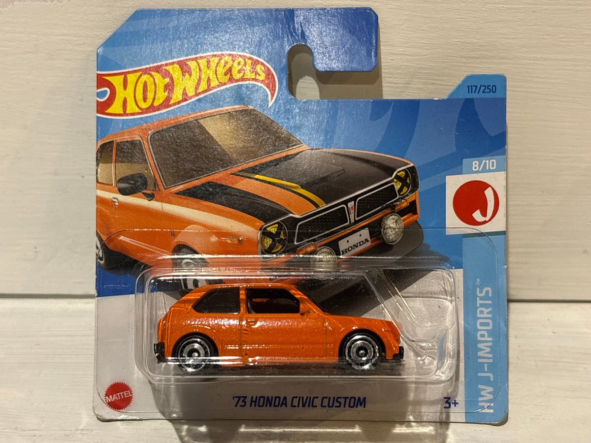 Hot Wheels - ‘73 Honda Civic Custom - HW J-Imports - Orange