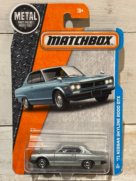 Matchbox - ‘71 Nissan Skyline 2000 GTX - Silver