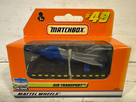 Matchbox - Air Transport - Black with Blue/silver plane