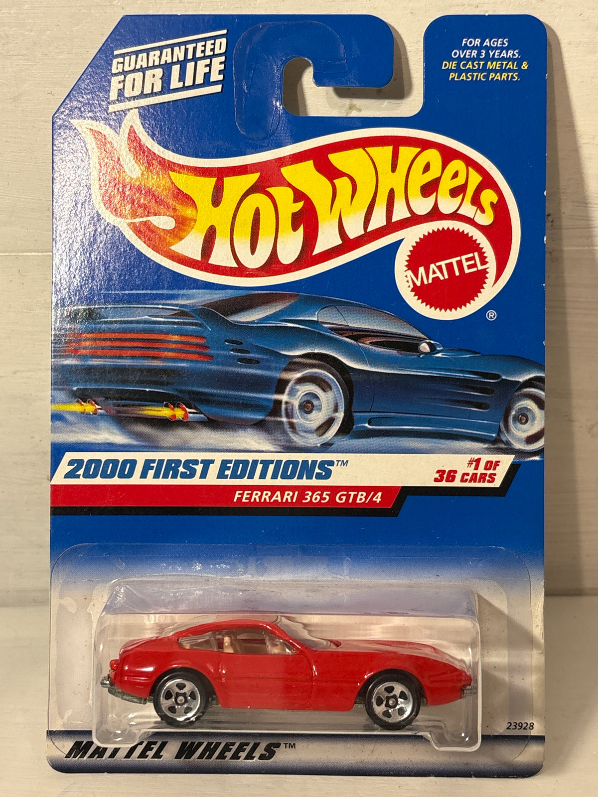 Hot Wheels - Ferrari 365 GTB/4 - Red - 2000 First Editions