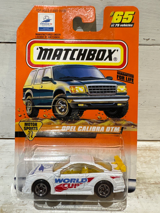 Matchbox - Opel Calibra DTM - World Cup France 98 - Yellow Wing