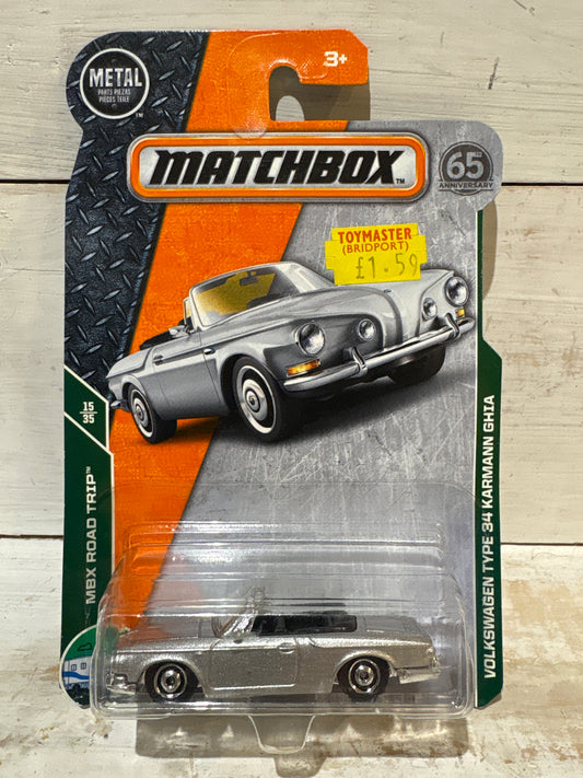 Matchbox - Volkswagen Type 34 Karmann Ghia - Silver