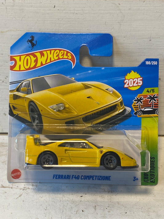 Hot Wheels - Ferrari F40 Competizione - Yellow
