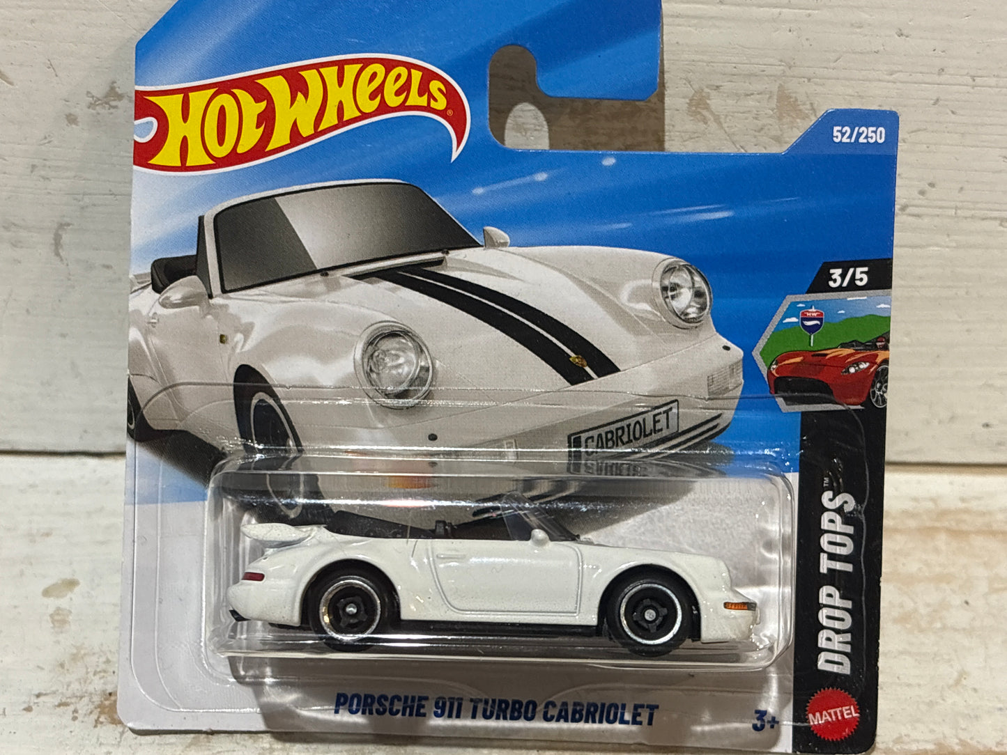 Hot Wheels - Porsche 911 Turbo Cabriolet - Drop Tops - White