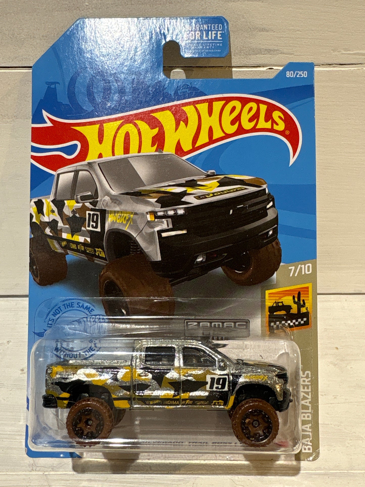 Hot Wheels - ‘19 Chevy Silverado Trail Boss LT - Baja Blazers - ZAMAC