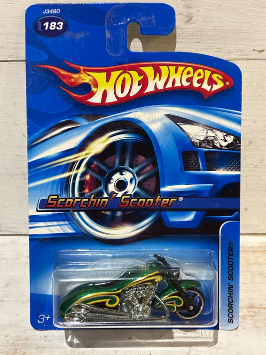 Hot Wheels - Scorchin’ Scooter - Green & Yellow