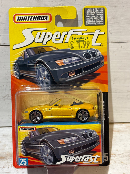 Matchbox Superfast - BMW Z3 - Yellow