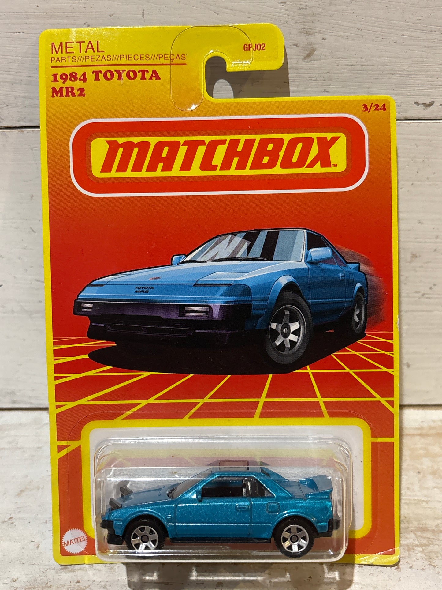 Matchbox Retro Series - 1984 Toyota MR2 - LHD with Lights Up