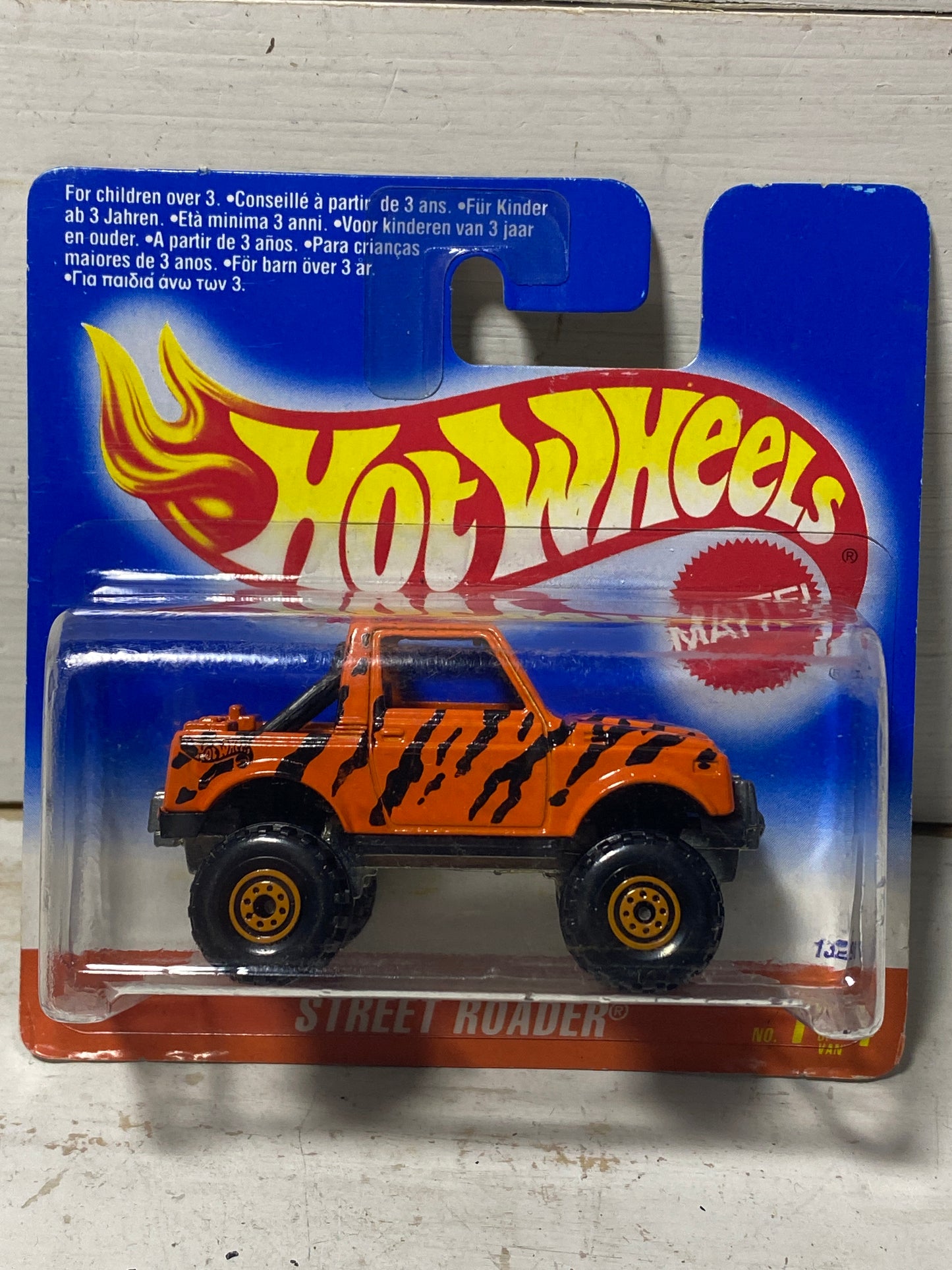 Hot Wheels - Street Roader Suzuki SJ - Orange with Stripes on Rare Short Card