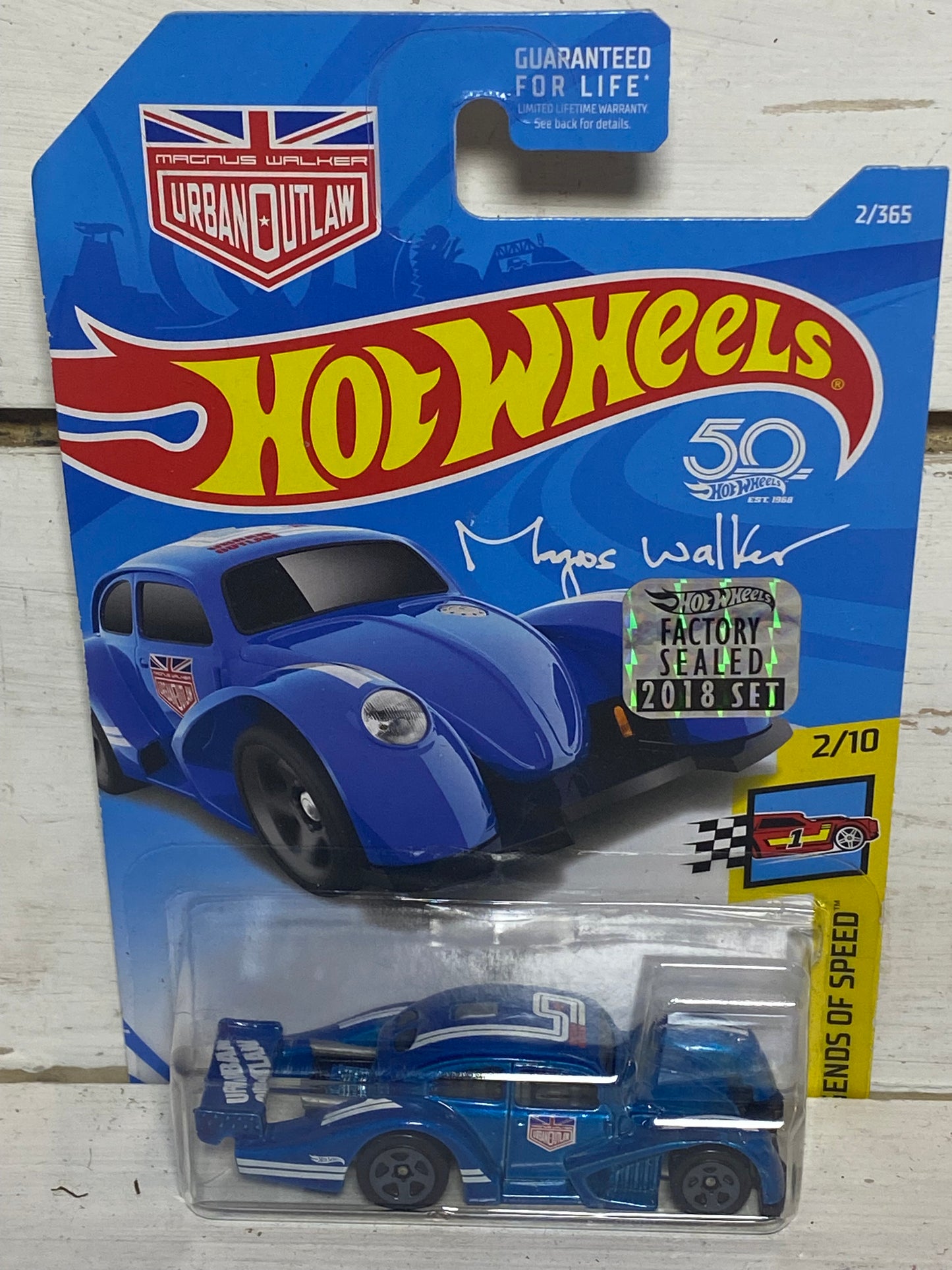 Hot Wheels VW Kafer Racer - Legends of Speed - Blue - Factory Sealed 2018 Set