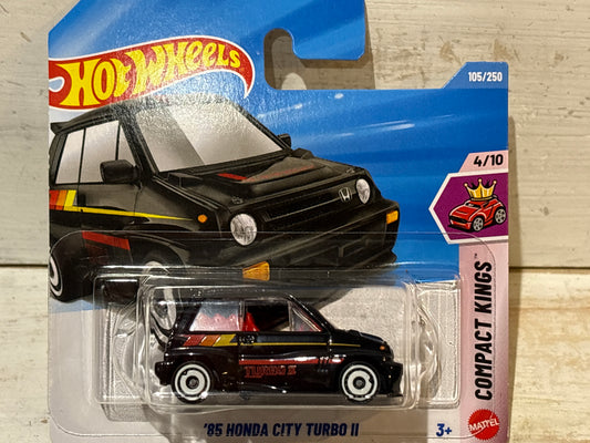 Hot Wheels - Honda City Turbo II - Compact Kings - Black