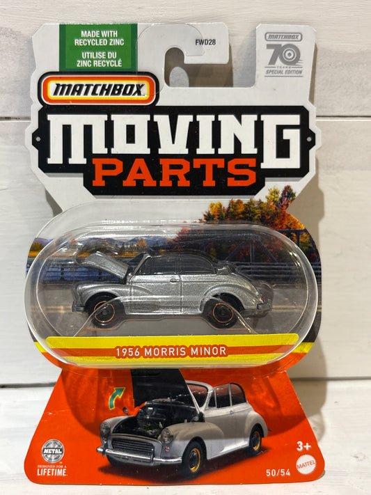 Matchbox Moving Parts - 1956 Morris Minor Convertible - Silver