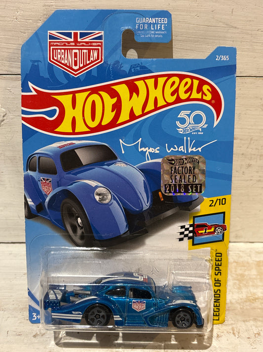 Hot Wheels - Volkswagen Käfer Racer - Legends of Speed - Blue - From Factory Sealed 2018 Set