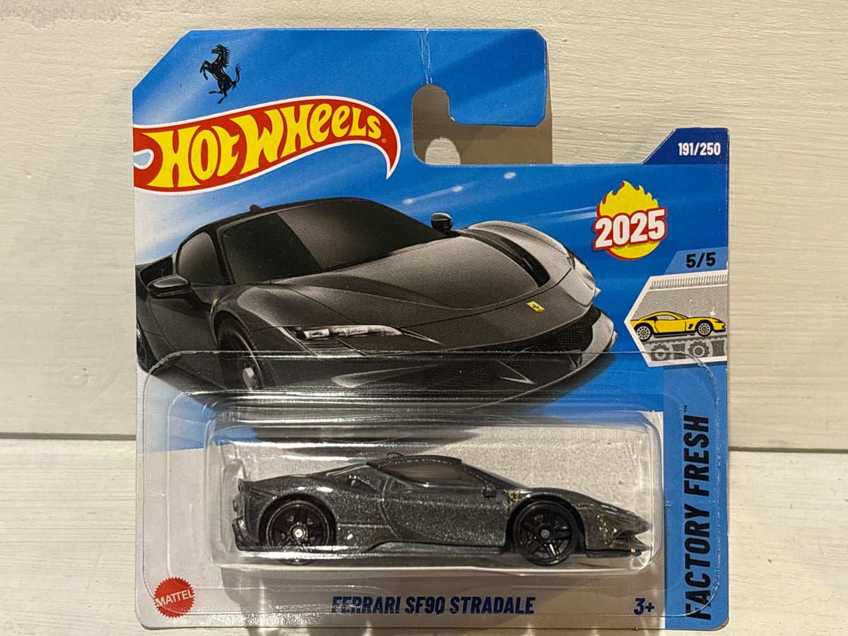 Hot Wheels - Ferrari SF90 Stradale - Factory Fresh - Silver Grey