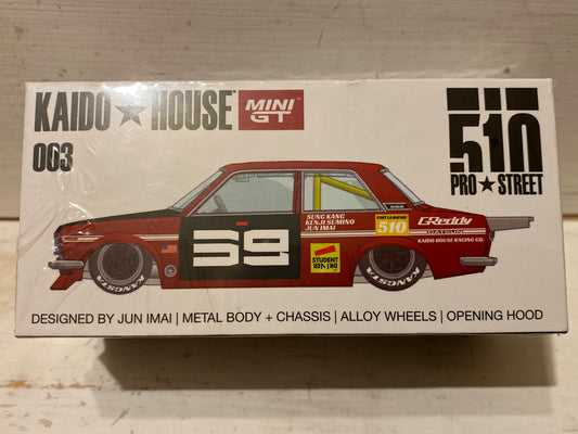 Kaido House MiniGT - Datsun 510 Pro Street - SK510 Red
