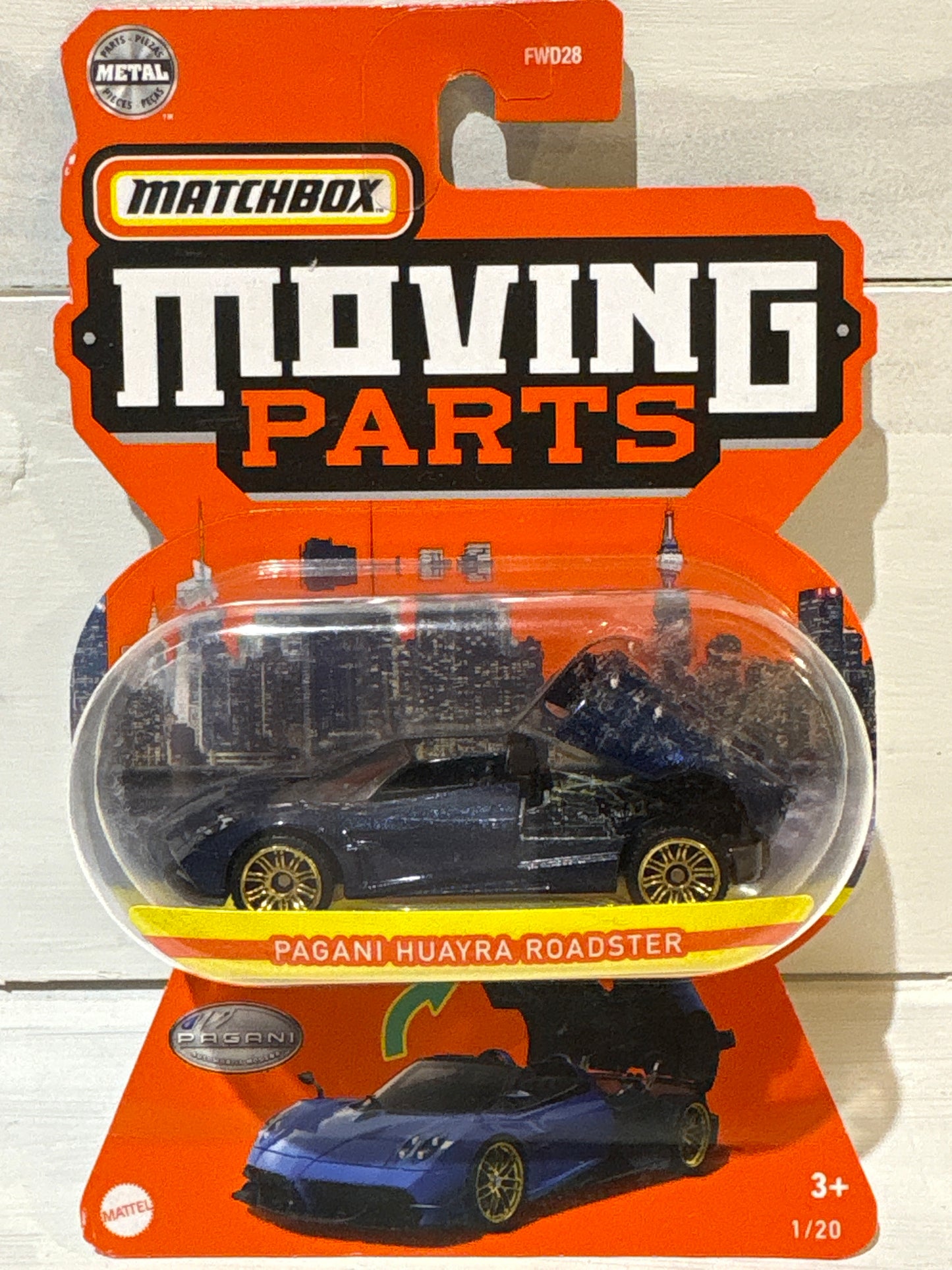 Matchbox Moving Parts - Pagani Huayra Roadster - Blue