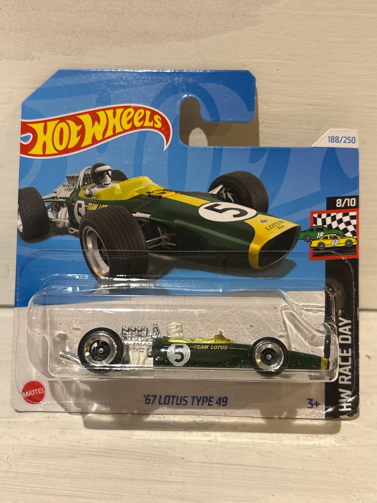Hot Wheels - ‘67 Lotus Type 49 - HW Race Day - Green (Racing Number 5)