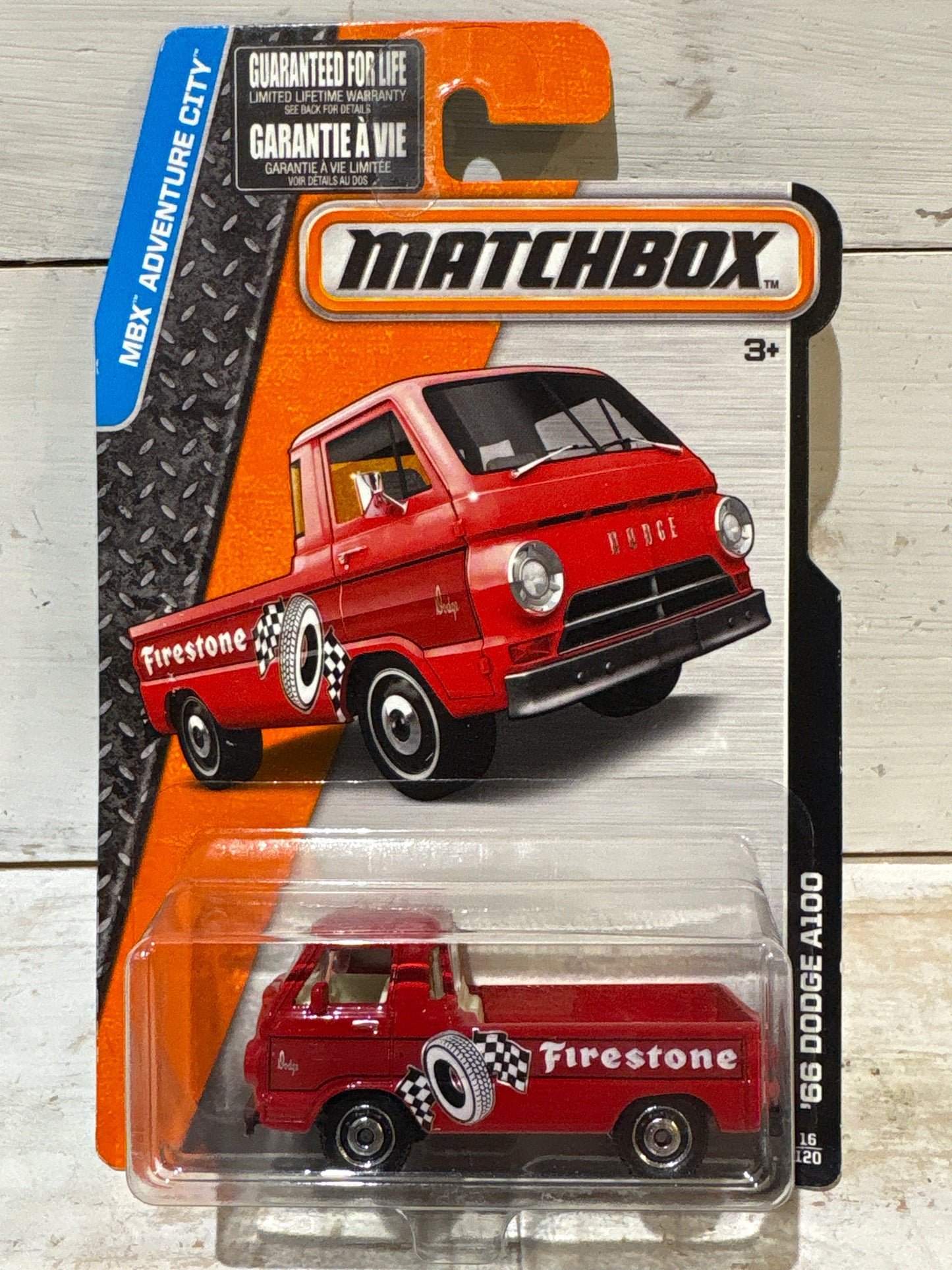 Matchbox - Dodge A100 Pickup - Red - Firestone