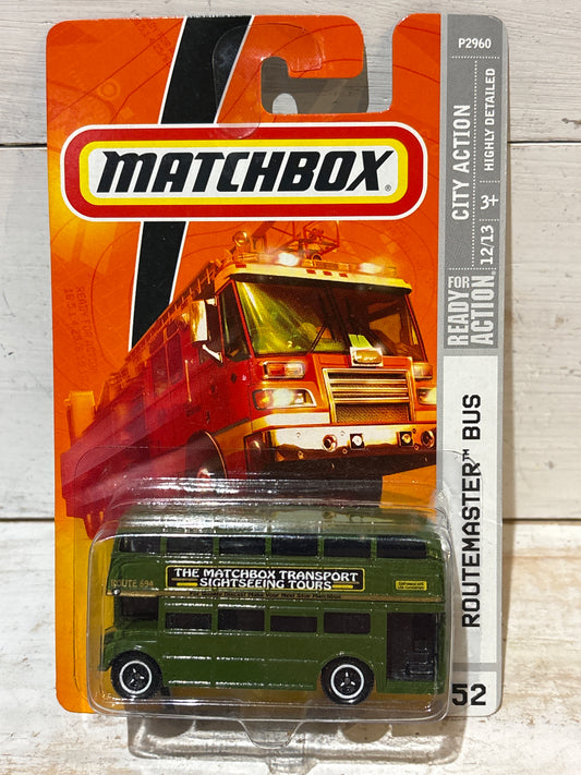 Matchbox - Routemaster Double Decker Bus - Dark Green - Matchbox Transport Sightseeing Tours