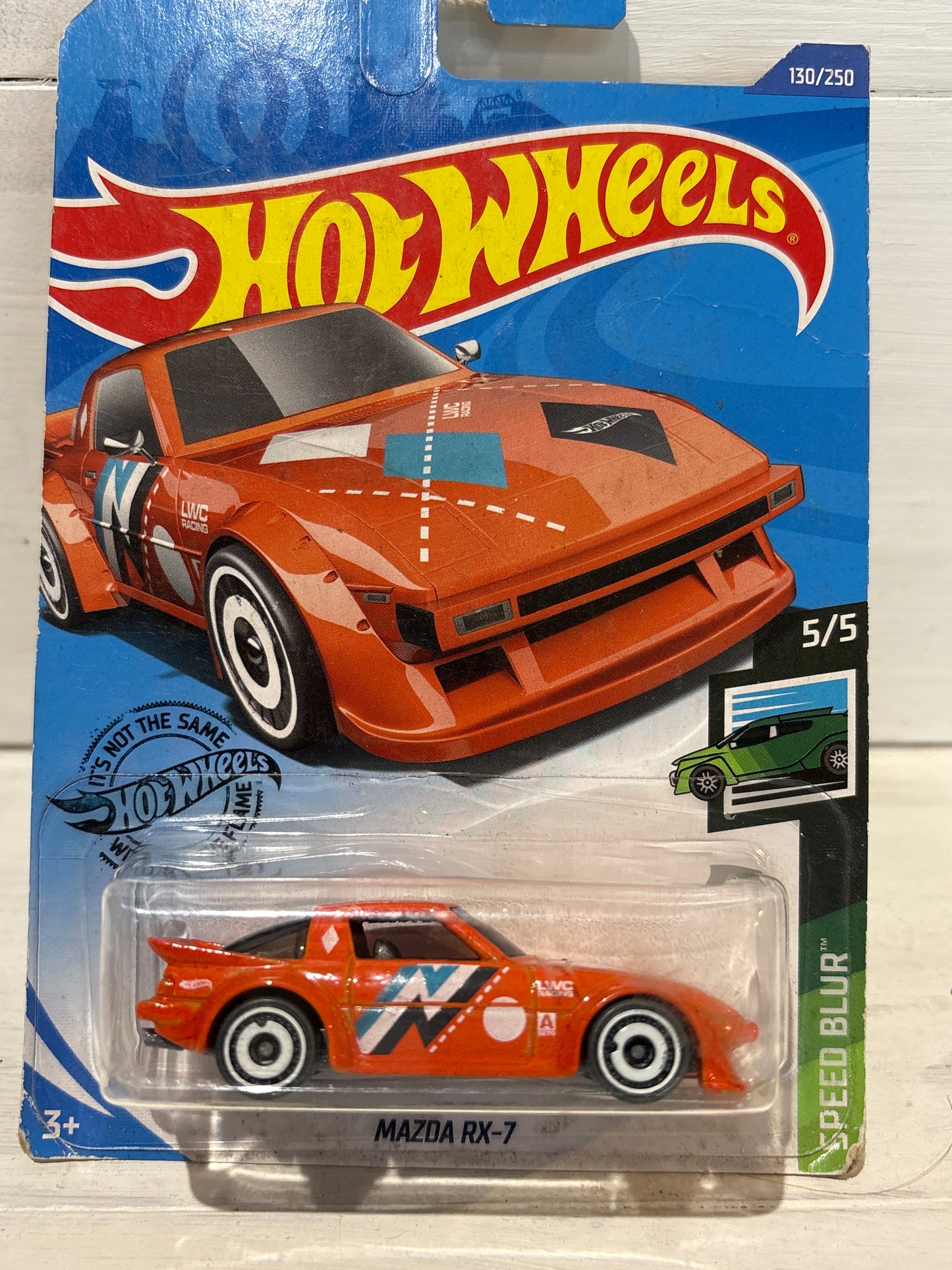 Hot Wheels - Mazda RX-7 - Orange - Speed Blur