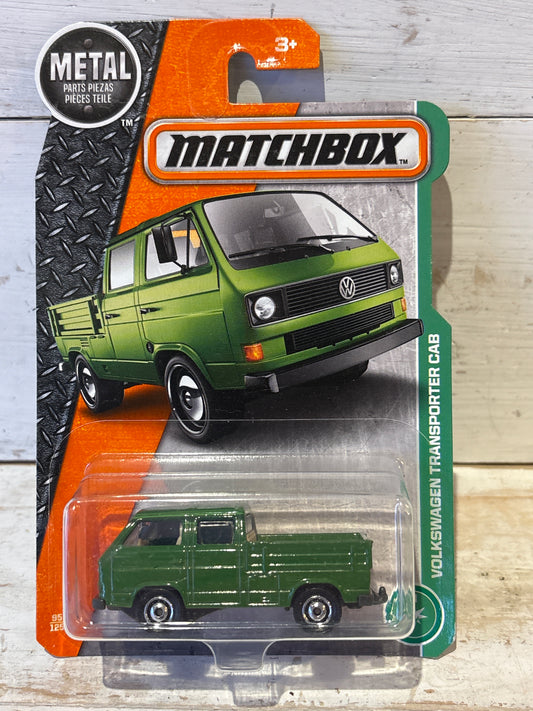 Matchbox - Volkswagen Transporter Cab - Green with No Load in Rear.