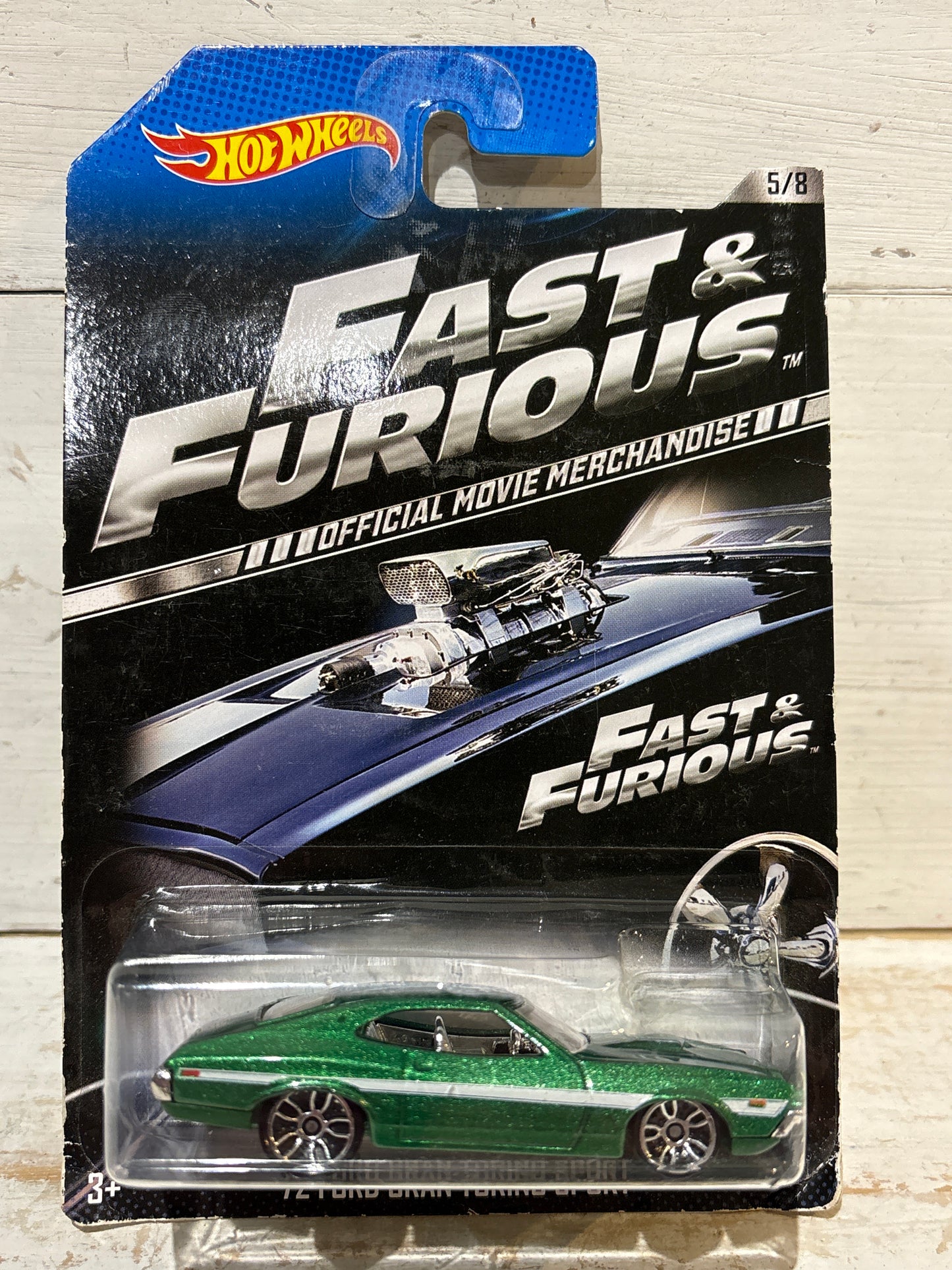 Hot Wheels Fast & Furious - ‘72 Ford Gran Torino Sport - Rare Official Movie Merchandise card