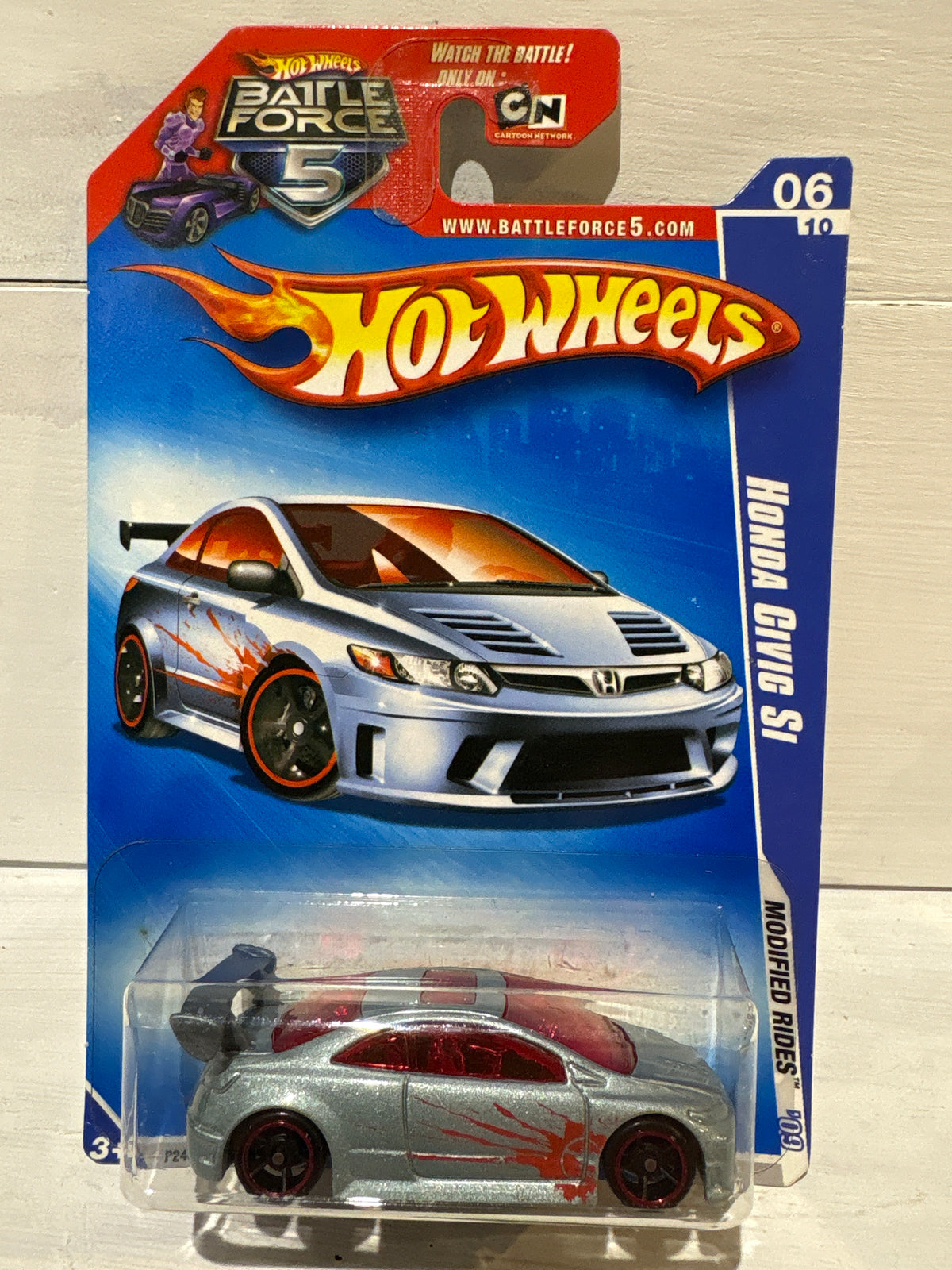 Hot Wheels - Honda Civic Si - Modified Rides - Silver Blue