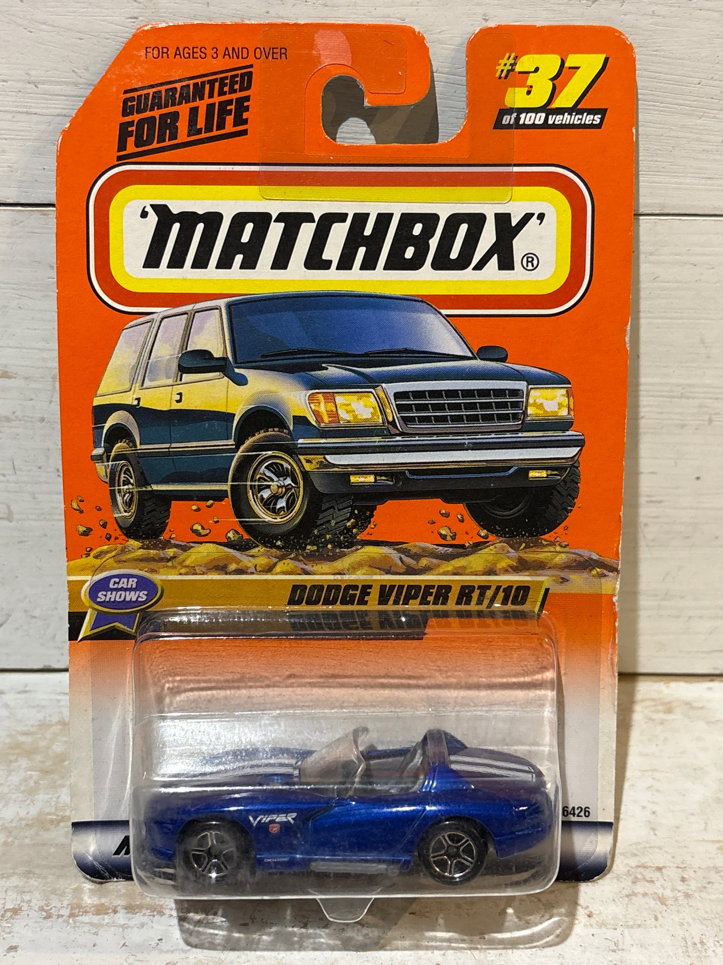 Matchbox - Dodge Viper RT/10 - Blue with White Stripes