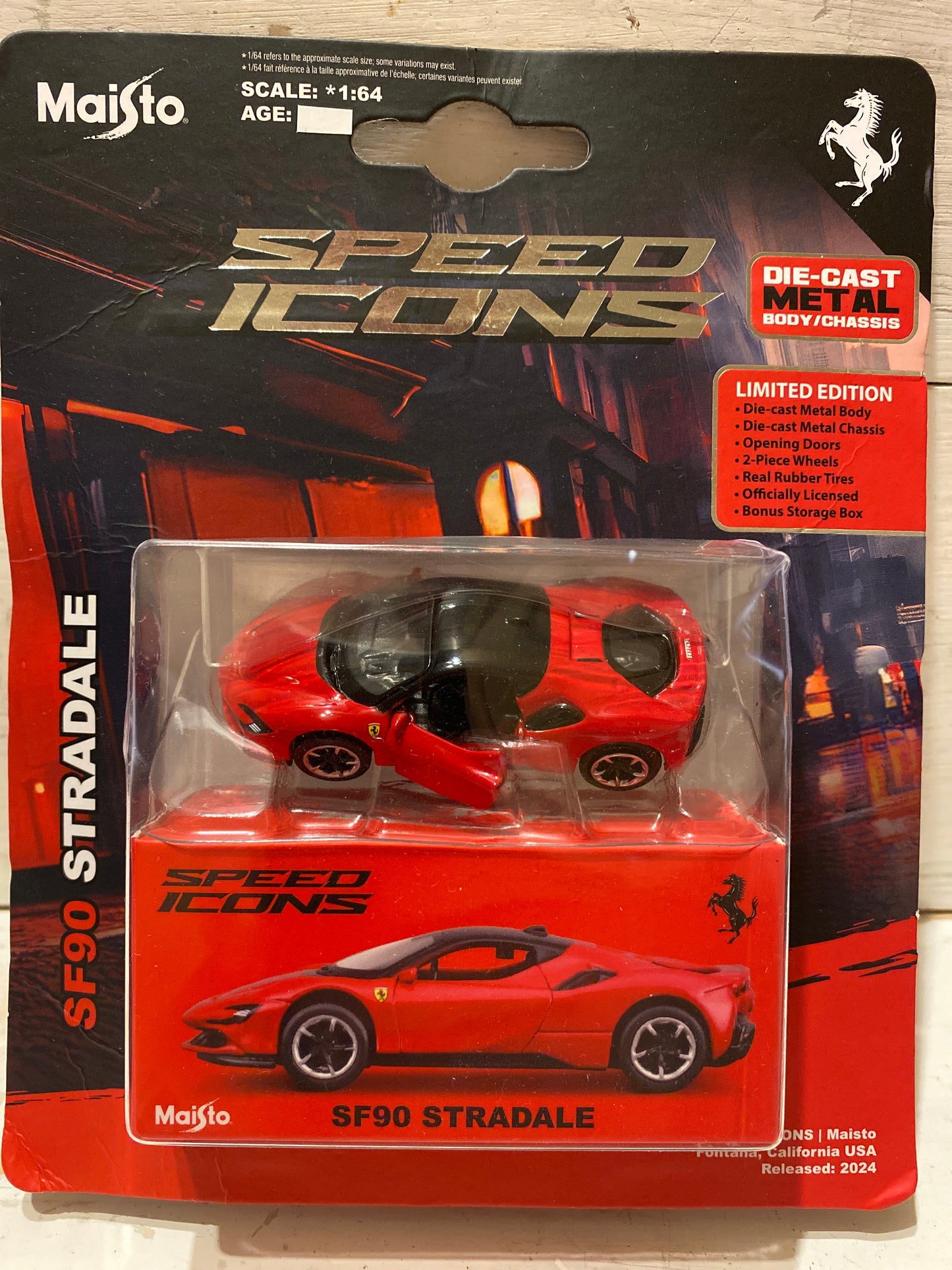 Maisto Speed Icons - Ferrari SF90 Stradale - Red