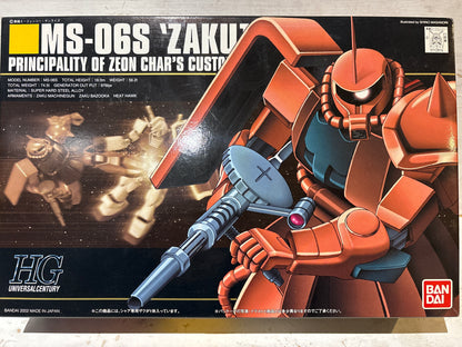 Bandai - MS-06S Zaku II - Principality of Zeon Char’s Customize Mobile Suit - HG Universal Century