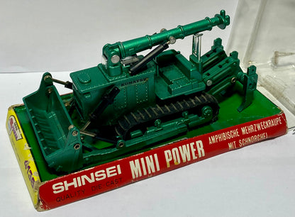 Shinsei Mini Power Komatsu Amphibious Bulldozer & Ripper